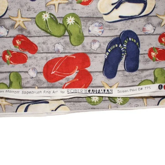Robert Kaufman Sagebrush Fabric Stephanie 42"X23" Sea Shore Treasure #775 - Picture 5 of 6